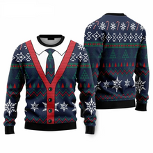 Load image into Gallery viewer, Christmas 3D Print Cardigan Style Hoodie