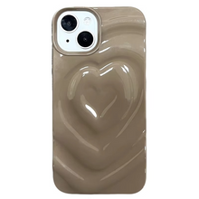 Load image into Gallery viewer, Retro Folds 3D Love Heart iPhone Case
