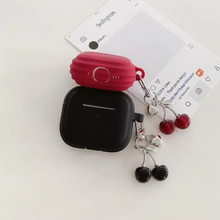 Load image into Gallery viewer, Silicone Protective Case with 3D Cherry Pendant for AirPods