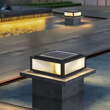Load image into Gallery viewer, Elegant LED Solar & Electric Outdoor Lighting Solution