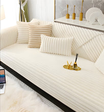 Load image into Gallery viewer, Luxurious Winter Sofa Cover Made Of Soft Faux Rabbit Fur