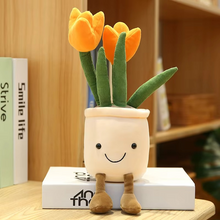 Load image into Gallery viewer, Charming Tulip Succulent Plush Stuffed Toy Pillow for Birthday and Decor