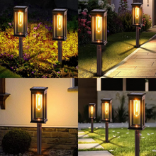 Load image into Gallery viewer, Solar Glow Garden Path Lights – 2 Piece Set