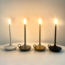 Load image into Gallery viewer, Nordic LED Cordless Rechargeable Candle-Style Table Lamp for Dining, Bedroom, and Living Room