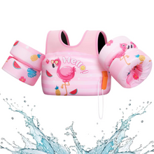 Load image into Gallery viewer, Kids Foam Life Vest with Arm Floats and Safety Whistle for Swimming and Kayaking