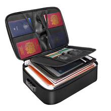 Load image into Gallery viewer, Fireproof and Waterproof Document Organizer Bag – Portable Protective Storage for Travel and Home Security