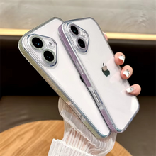 Load image into Gallery viewer, Luxury Glitter Shockproof Clear Tempered Glass Case with Lens Protection
