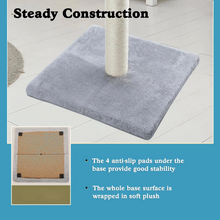 Load image into Gallery viewer, Tall Sisal Cat Scratching Post with Dangling Ball for Indoor Cats and Kittens