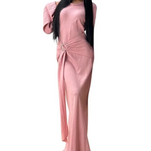 Load image into Gallery viewer, Women's Long Eid Abaya Dress – Modest Islamic Kaftan for Ramadan and Special Occasions