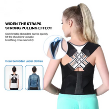 Load image into Gallery viewer, Adjustable Upper Back Posture Support, Alignment Strap for Men and Women