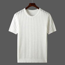Load image into Gallery viewer, Sullivan | Ribbed Crewneck Cashmere T-Shirt for Men