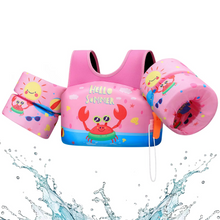 Load image into Gallery viewer, Kids Foam Life Vest with Arm Floats and Safety Whistle for Swimming and Kayaking