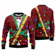 Load image into Gallery viewer, Christmas 3D Print Cardigan Style Hoodie