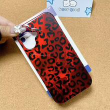 Load image into Gallery viewer, Retro Red Leopard Vortex Texture Phone Case for Women