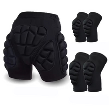Load image into Gallery viewer, Children's Ski and Skating Hip Protector Pants with Knee, Elbow, and Wrist Pads