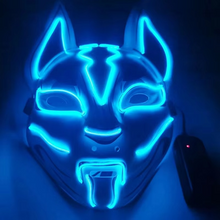 Load image into Gallery viewer, Luminous LED Full Face Fox Mask for Halloween & Cosplay