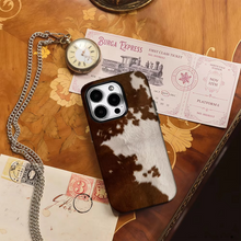 Load image into Gallery viewer, Brown Fur Double Layer Phone Case for iPhone