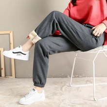 Load image into Gallery viewer, Women's Fleece Lined Joggers with High Waist and Adjustable Drawstring