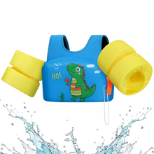 Load image into Gallery viewer, Kids Foam Life Vest with Arm Floats and Safety Whistle for Swimming and Kayaking