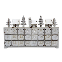 Load image into Gallery viewer, Christmas LED Advent Calendar with Light and Candy Drawers for Holiday Decoration