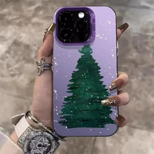 Load image into Gallery viewer, Festive Christmas Tree Autumn Laser Phone Case For iPhone
