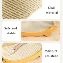 Load image into Gallery viewer, Wooden Cat Scratching Panel with Integrated Cozy Bed