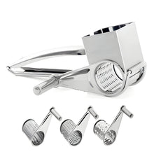 Load image into Gallery viewer, Rotating Stainless Steel Cheese Grater for Effortless Kitchen Preparation