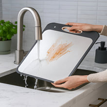 Load image into Gallery viewer, Stainless Steel Double-Sided Cutting Board for Clean, Durable Kitchen Prep