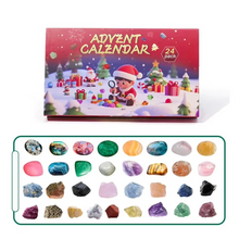 Load image into Gallery viewer, Christmas Advent Calendar 24 Days Rock and Crystal Collection for Kids