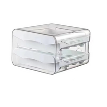 Load image into Gallery viewer, Kitchen Egg Storage Drawer Box, 2-Layer Refrigerator Organizer for Fresh Eggs