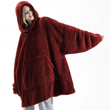 Load image into Gallery viewer, Oversized Winter Hooded Sweater Blanket for Women and Men