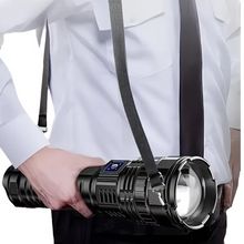 Load image into Gallery viewer, Ultra-Power Tactical LED Flashlight with Built-In Battery 10000 Lumens