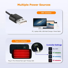 Load image into Gallery viewer, Red & Infrared LED Slimming Belt with Heat Therapy – 60 Light Beads, 850nm & 660nm Wavelengths