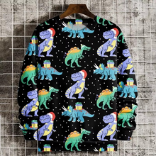 Load image into Gallery viewer, Christmas Tree Pendant 3D Print Holiday Sweatshirt