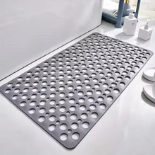 Load image into Gallery viewer, Square Non-Slip Shower Mat with Suction Cups and Quick-Drain Round Hole Design