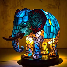 Load image into Gallery viewer, Glass Lamp with Animal Patterns for Artistic Ambiance