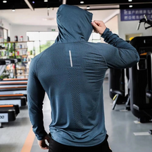 Load image into Gallery viewer, Mens Fitness Tracksuit Hoodie and Joggers Set for Running Gym and Training