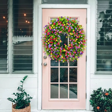 Load image into Gallery viewer, Artificial Floral Wreath for Front Door, Window, and Seasonal Home Decor