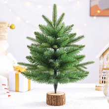 Load image into Gallery viewer, Premium Realistic Mini Pine Christmas Tree with Wooden Base
