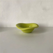 Load image into Gallery viewer, Ceramic Wave Style Salad and Dessert Bowl