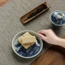 Load image into Gallery viewer, Chinese Kung Fu Ceramic Tea Set with Gaiwan and Blue White Sancai Cups