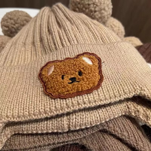 Load image into Gallery viewer, Cozy Baby Knit Hat with Bear Ears for Winter Warmth