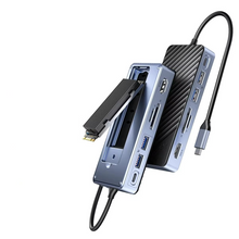 Load image into Gallery viewer, Ultimate USB-C Laptop Docking Station with Integrated SSD Enclosure