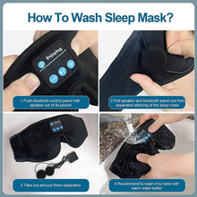 Load image into Gallery viewer, Bluetooth Sleep Mask with 3D Eye Comfort and Built-in HD Speakers