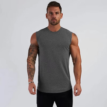 Load image into Gallery viewer, Men's Muscle Fit Sleeveless Workout Tank Top