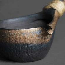 Load image into Gallery viewer, Retro Coarse Pottery Side Handle Fair Cup for Traditional Tea Ceremony