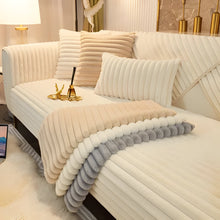 Load image into Gallery viewer, Luxurious Winter Sofa Cover Made Of Soft Faux Rabbit Fur