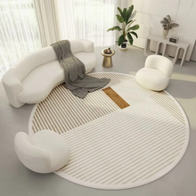 Load image into Gallery viewer, Simple Cream Crystal Velvet Floor Mat for Bathroom, Kitchen and Living Spaces