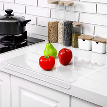 Load image into Gallery viewer, Clear Acrylic Non-Slip Cutting Board with Counter Lip for Kitchen and Restaurant Use