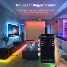 Load image into Gallery viewer, RGB IC Smart LED String Lights for Indoor and Outdoor Decoration